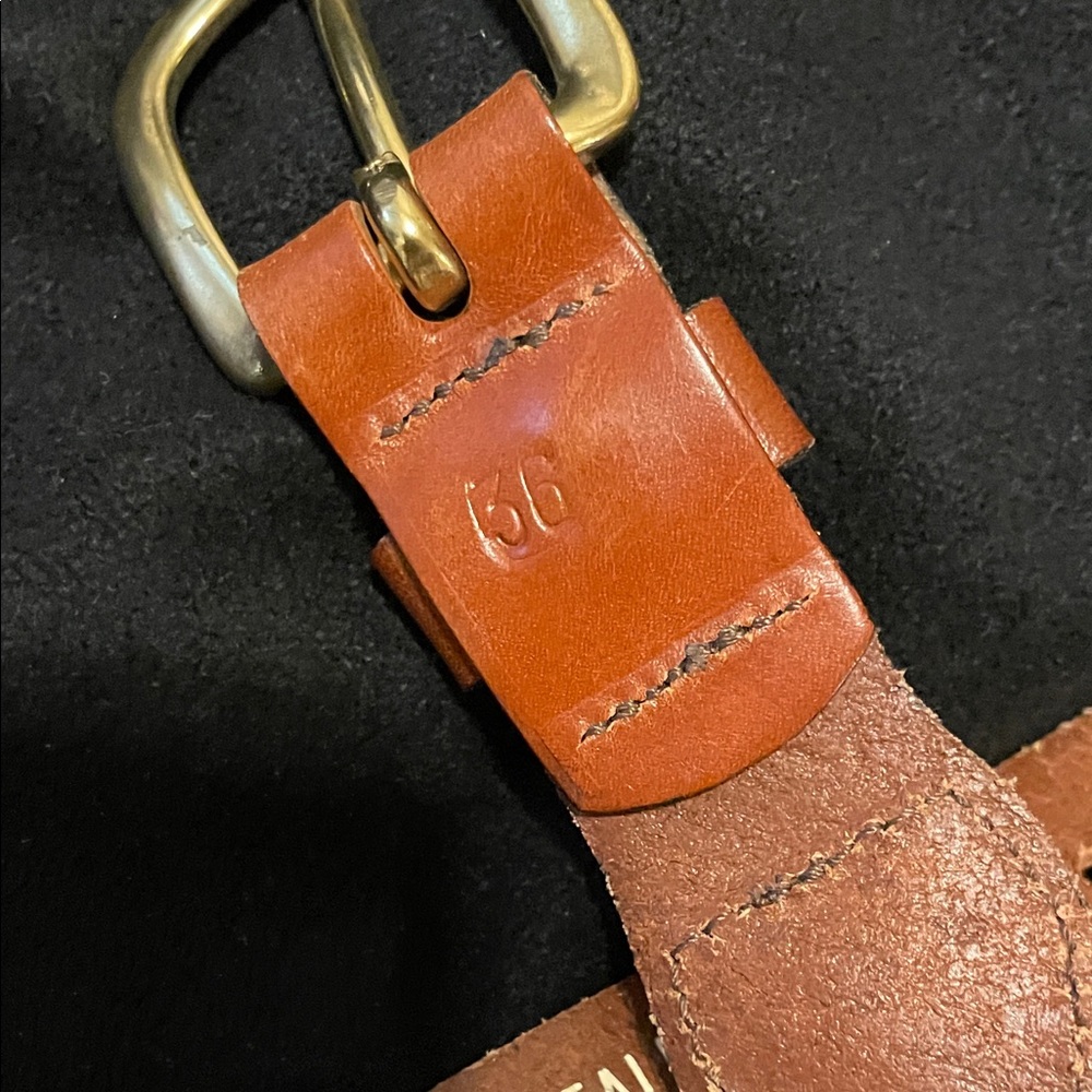 Elegant Brown and Blue Men's Belt - Picture 6 of 7